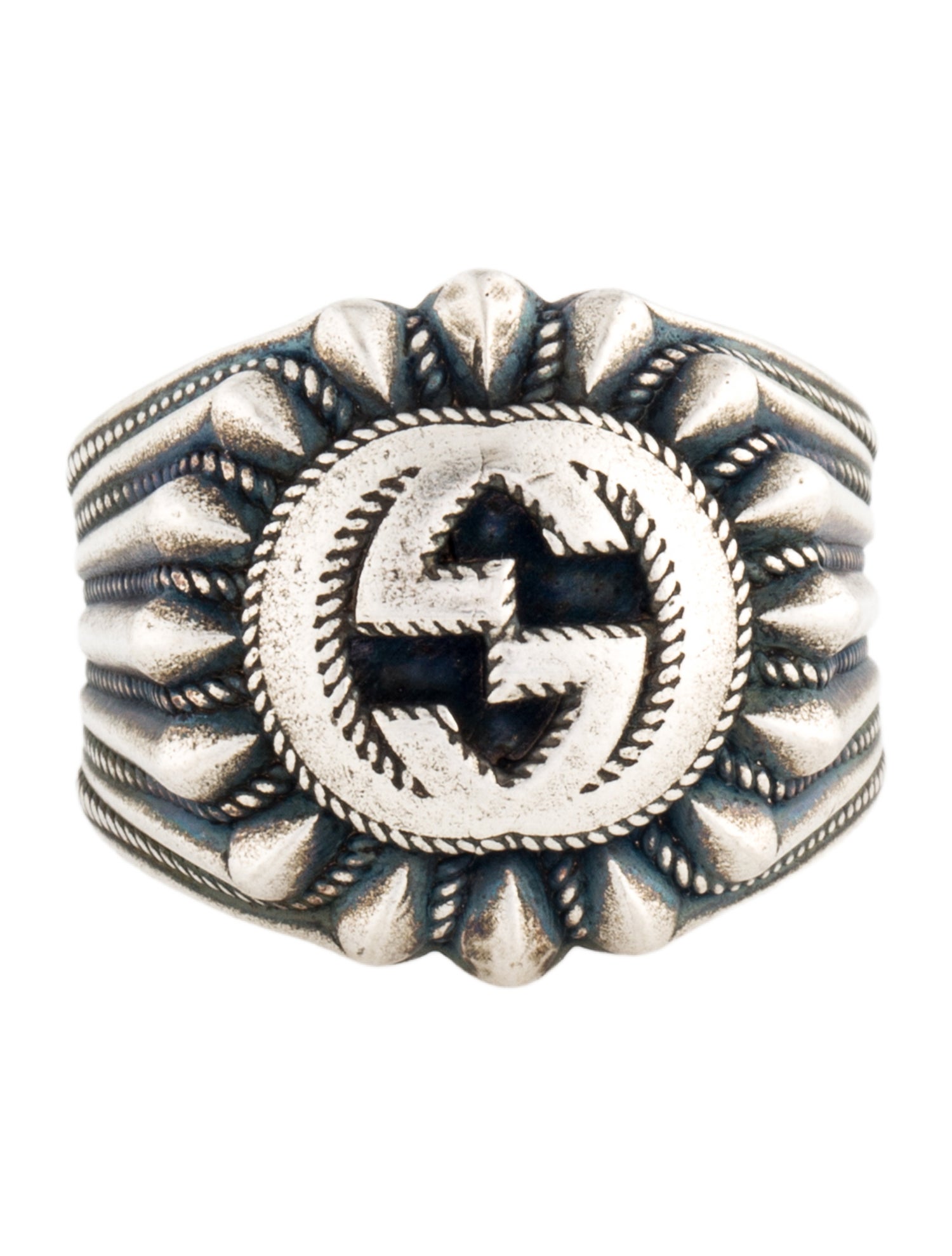 Gucci Interlocking GG Signet Ring